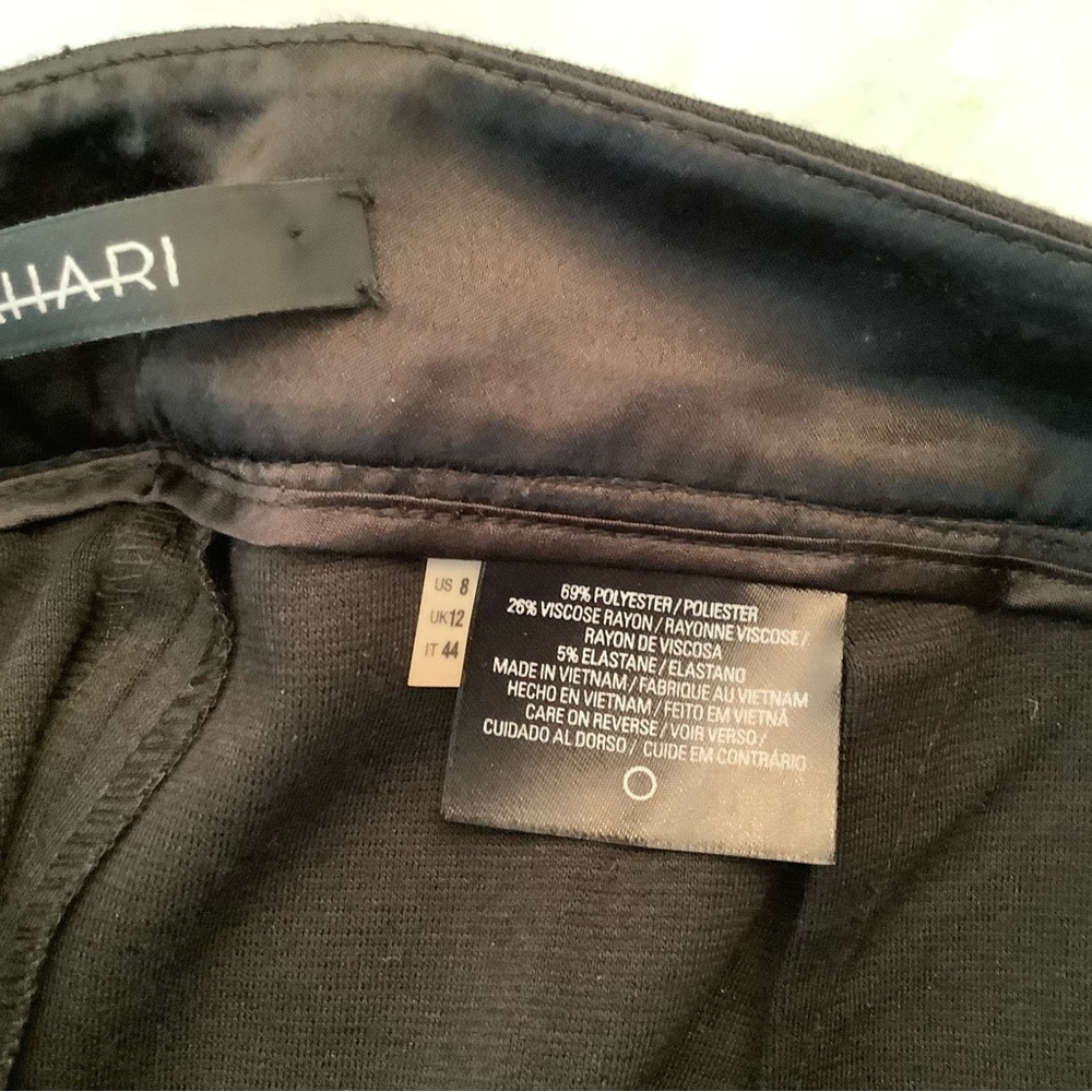 Tahari black knit pants size 8
